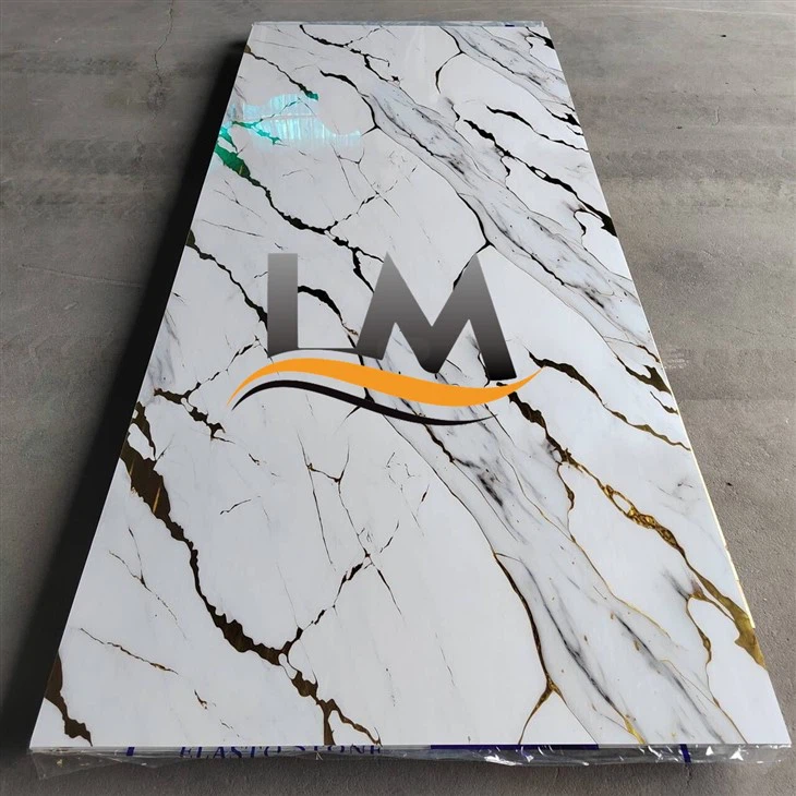 Printed High Gross Marble Color Pvc Uv Wpc Wall Panel