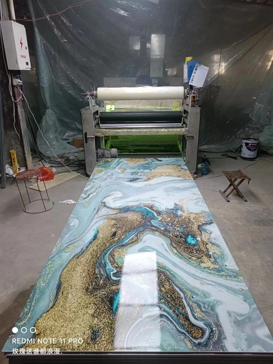 Flexibele hoogglanzende UV-marmeren plaat